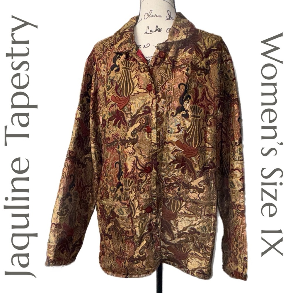 Jacquline Design Studio - Vintage Tapestry‎ Jacket - Baroque Brocade - Size 1X